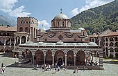 Rila Monastery, the five domed church the Nativity of the Virgin 